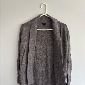 Ann Taylor Factory Charcoal Knit Cardigan